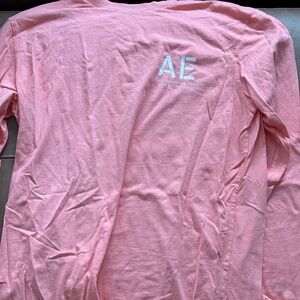 American Eagle Outfitters Pink Long Sleeve Tee